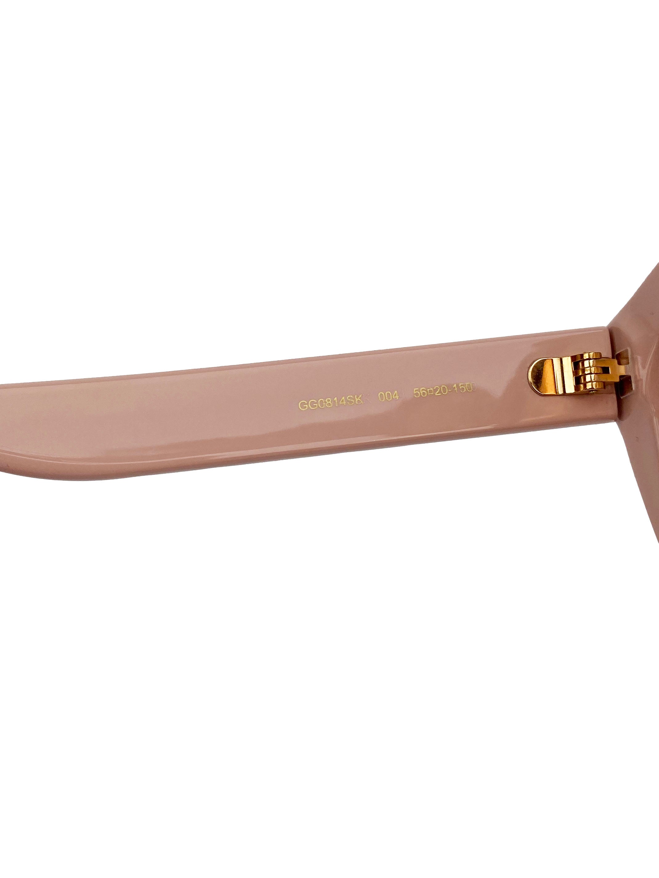 Gucci GG0814SK Pale Pink Sunglasses for Women - Luxury Designer Shades for Summer, Beach & Outdoor Fashion
