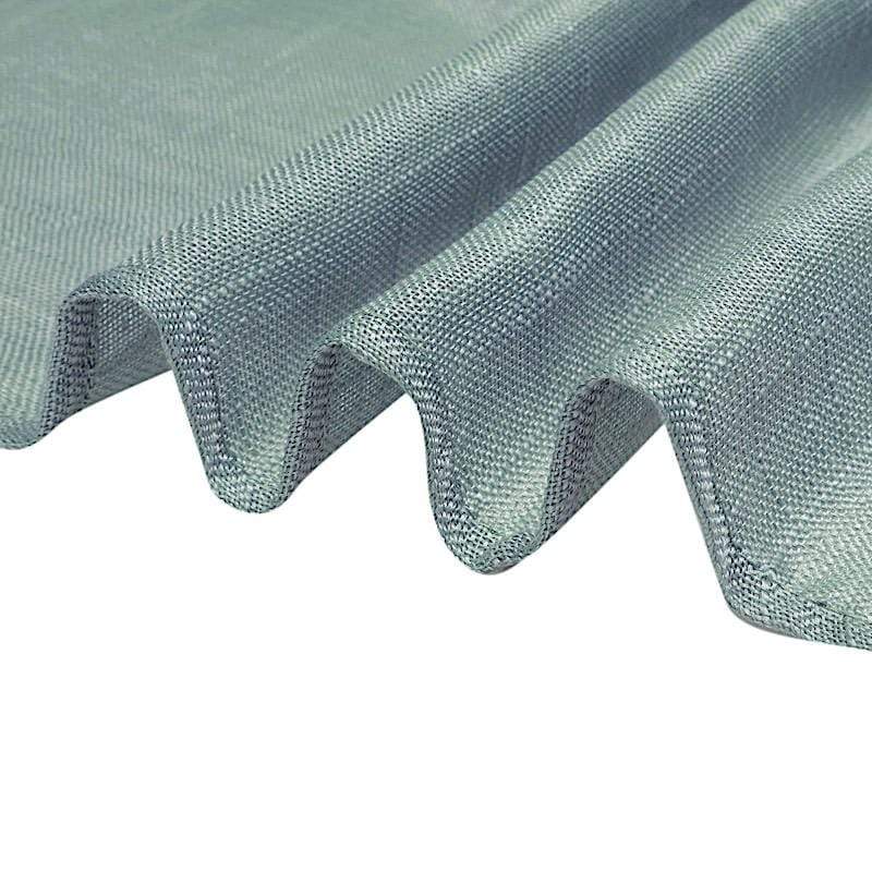 2 Pack 52x108 Inch Faux Linen Curtain Panels with Chrome Grommets - Blackout Window Drapes for Living Room, Bedroom & Home Decor