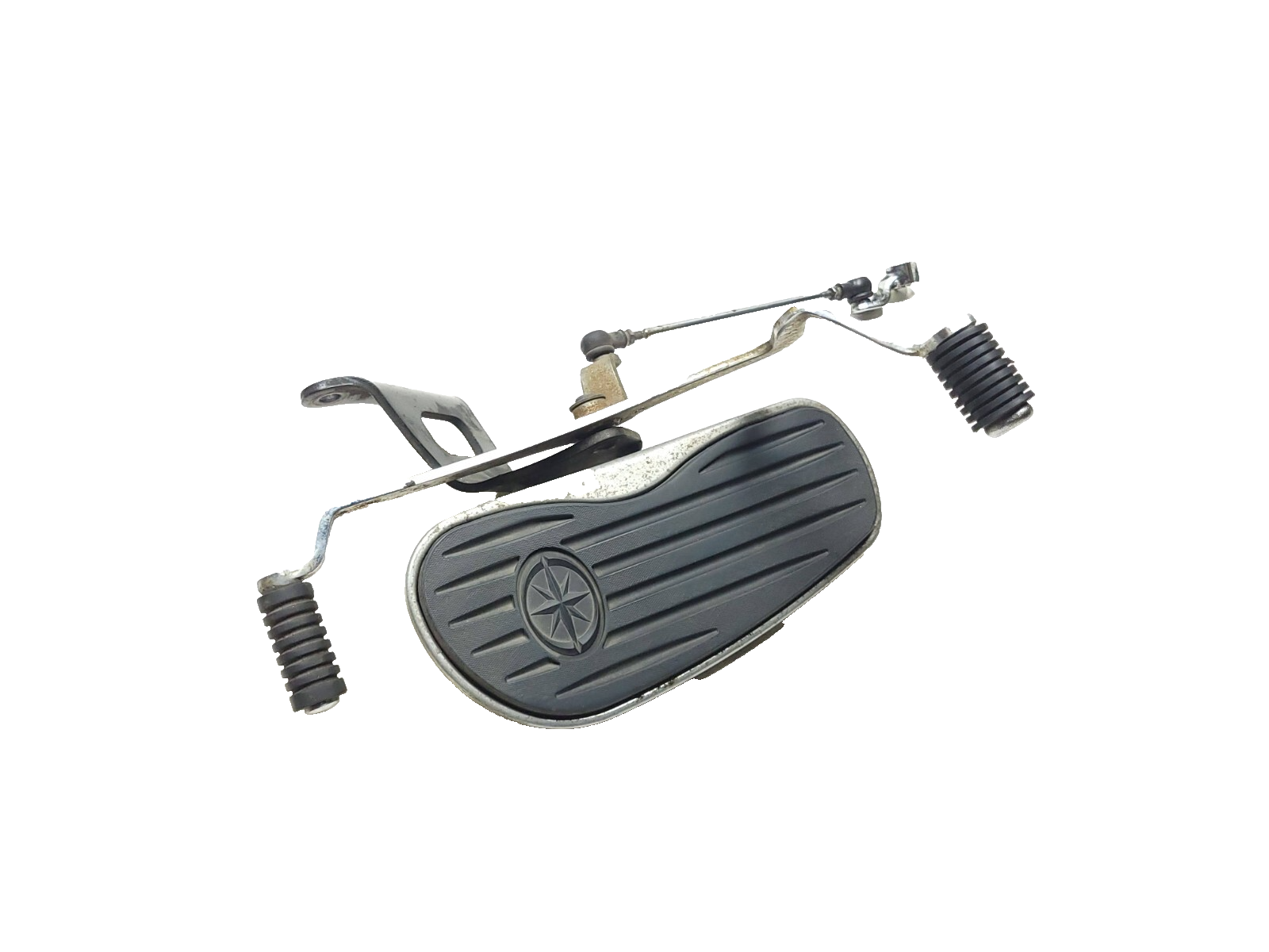Yamaha V Star 650 XVS650 Classic Front Left Floorboard & Shifter Lever - Motorcycle Foot Peg & Gear Shift Replacement Part for Cruiser Riding Comfort
