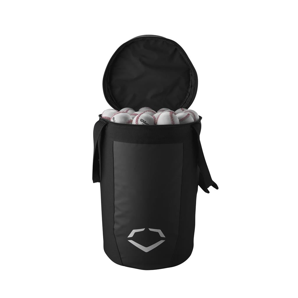 EvoShield Soft-Sided Baseball Ball Bucket Bag - Durable Sports Equipment Storage for Baseball Practice & Games