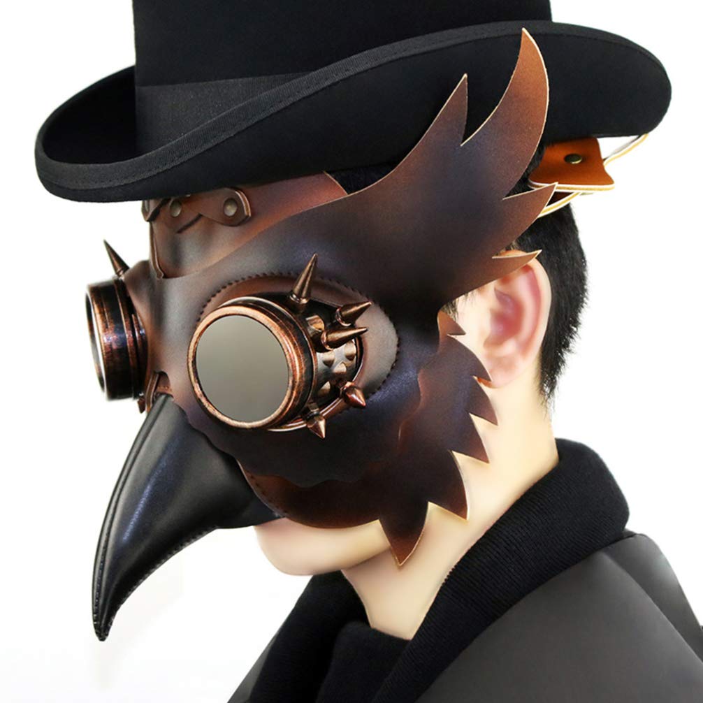 Steampunk Doctor Halloween Mask - Leather Bird Beak Costume Prop for Gothic & Cosplay | Perfect for Halloween Parties, Cosplay Events, and Themed Gatherings