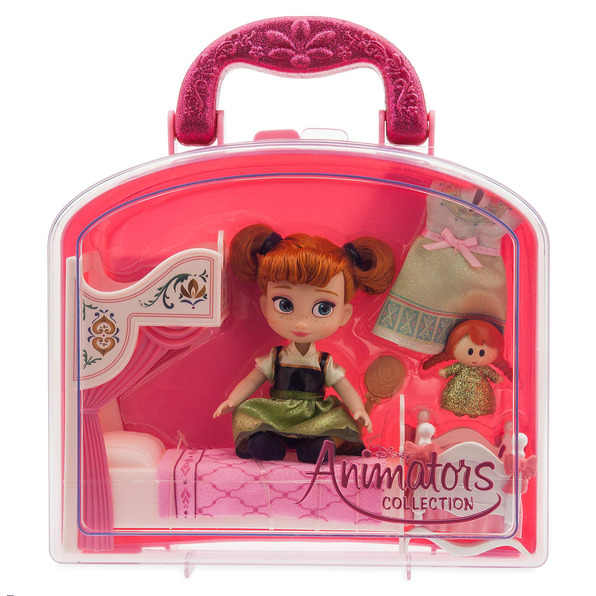 Disney Animators' Collection Anna Mini Doll Play Set - Frozen Character Toy for Kids, Collectible Gift for Disney Fans | Perfect for Birthday Parties, Christmas Gifts & Disney Themed Playtime