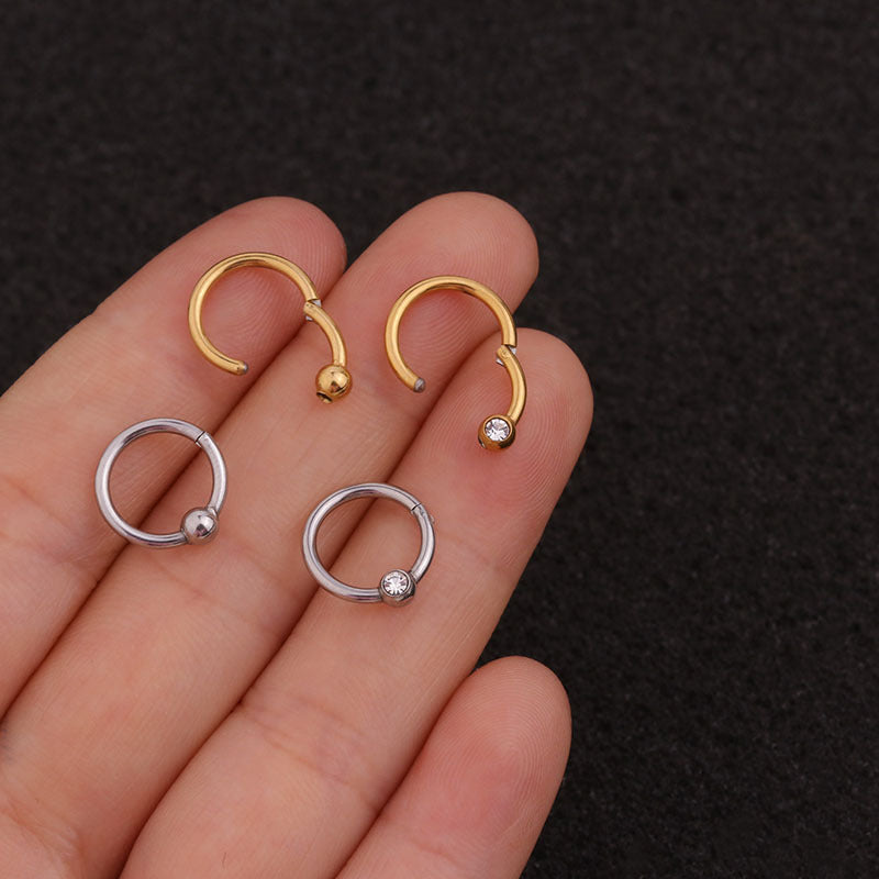 16G Surgical Steel Cartilage Hoop Earrings - Minimalist Body Jewelry for Women | HSPJ227 | Perfect for Everyday Wear, Piercing Healing & Stylish Outfits