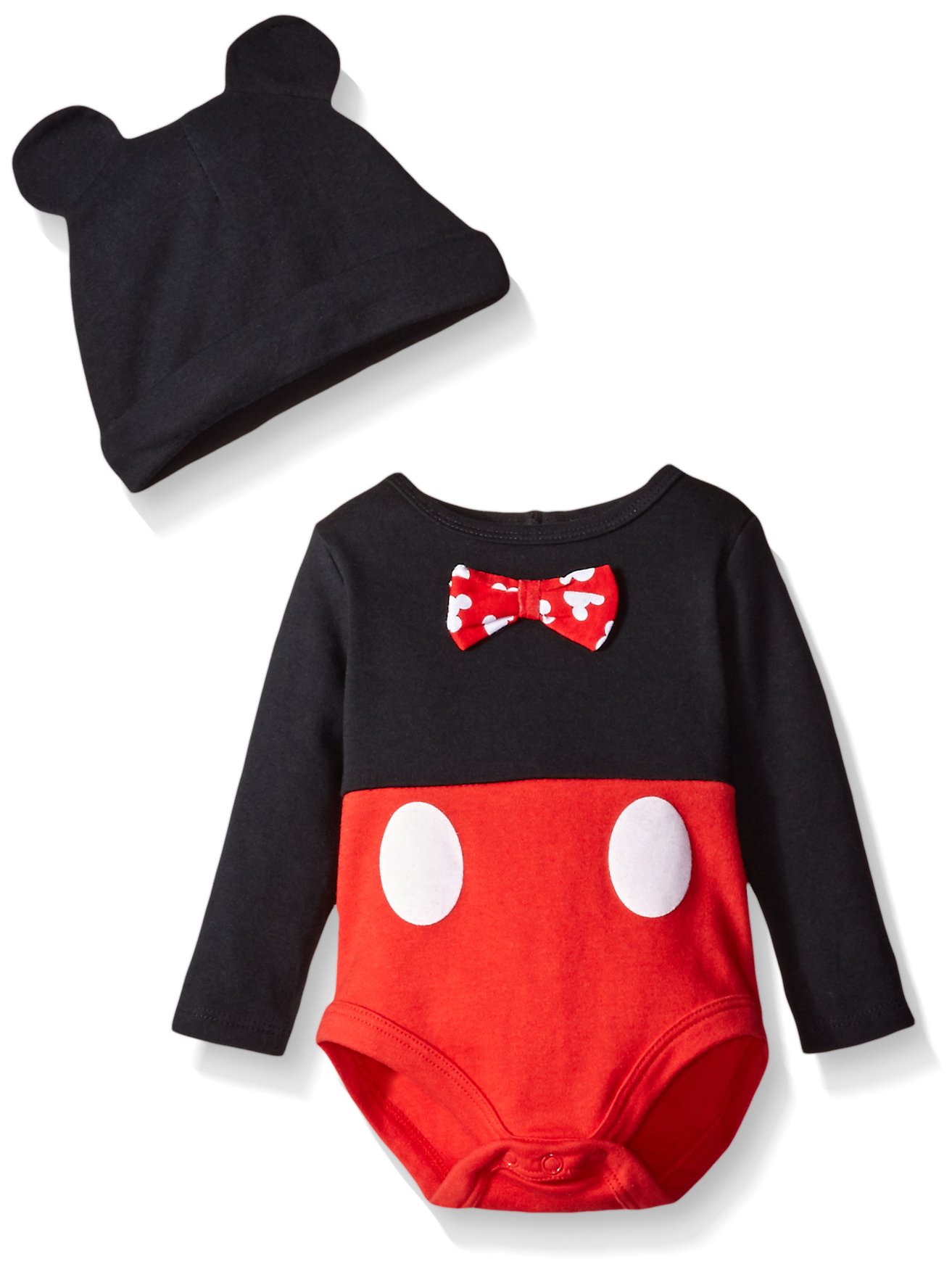 Disney Baby Boys' Mickey Mouse Costume Creeper - Adorable Infant Outfit for Halloween, Christmas & Photo Shoots