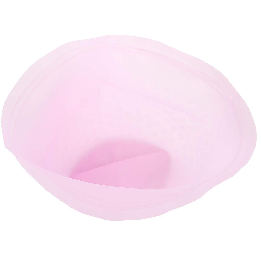 Professional Reusable Silicone Hair Coloring Cap with Hook for Highlighting & Frosting - Pink Salon Hairdressing Tool for DIY & Professional Use at Home or Salon