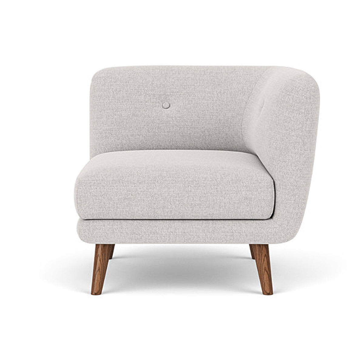 Alfred Fabric Right 1 Seater Modular Sofa - Modern Comfortable Single Chair for Living Room, Bedroom & Small Spaces