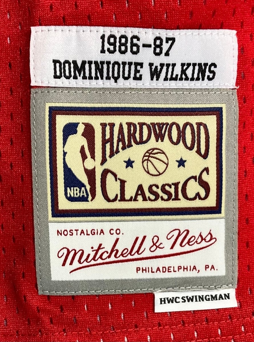 Dominique Wilkins Autographed Atlanta Hawks 1986-87 Hardwood Classics Swingman Jersey - JSA Certified - Perfect for Collectors & NBA Fans