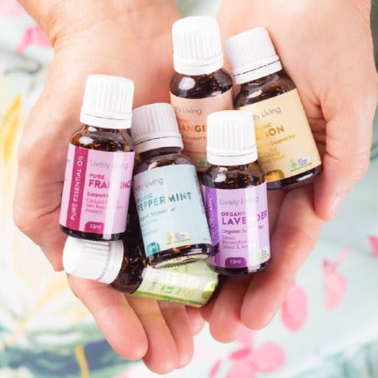 Organic Essential Oils 3-Pack Set - Lavender, Peppermint & Tea Tree Oils for Aromatherapy, Diffuser & Massage | 100% Pure Therapeutic Grade | Bonus Gift Included