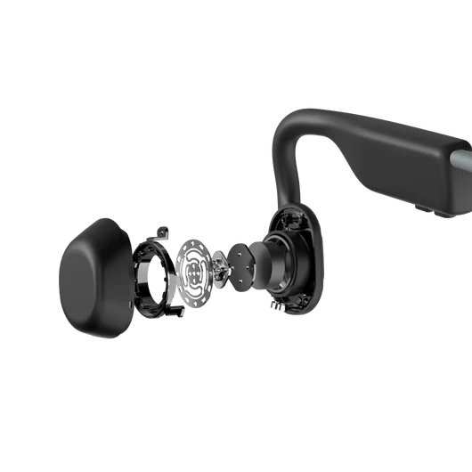 Shokz OpenMove Open Ear Bluetooth Headphones - Wireless Bone Conduction Headset for Running, Cycling & Workouts - Grey (Perfect for Outdoor Sports & Gym)