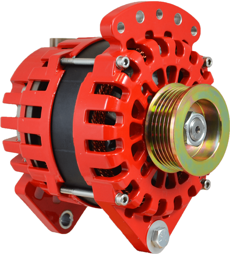 XT DF 170 K6 Alternator - 170A 12V High Output Alternator for XT Series with Saddle Mount (Dual Foot) & K6 Serpentine Pulley - Perfect for Heavy Duty Trucks, RVs, and Off-Road Vehicles