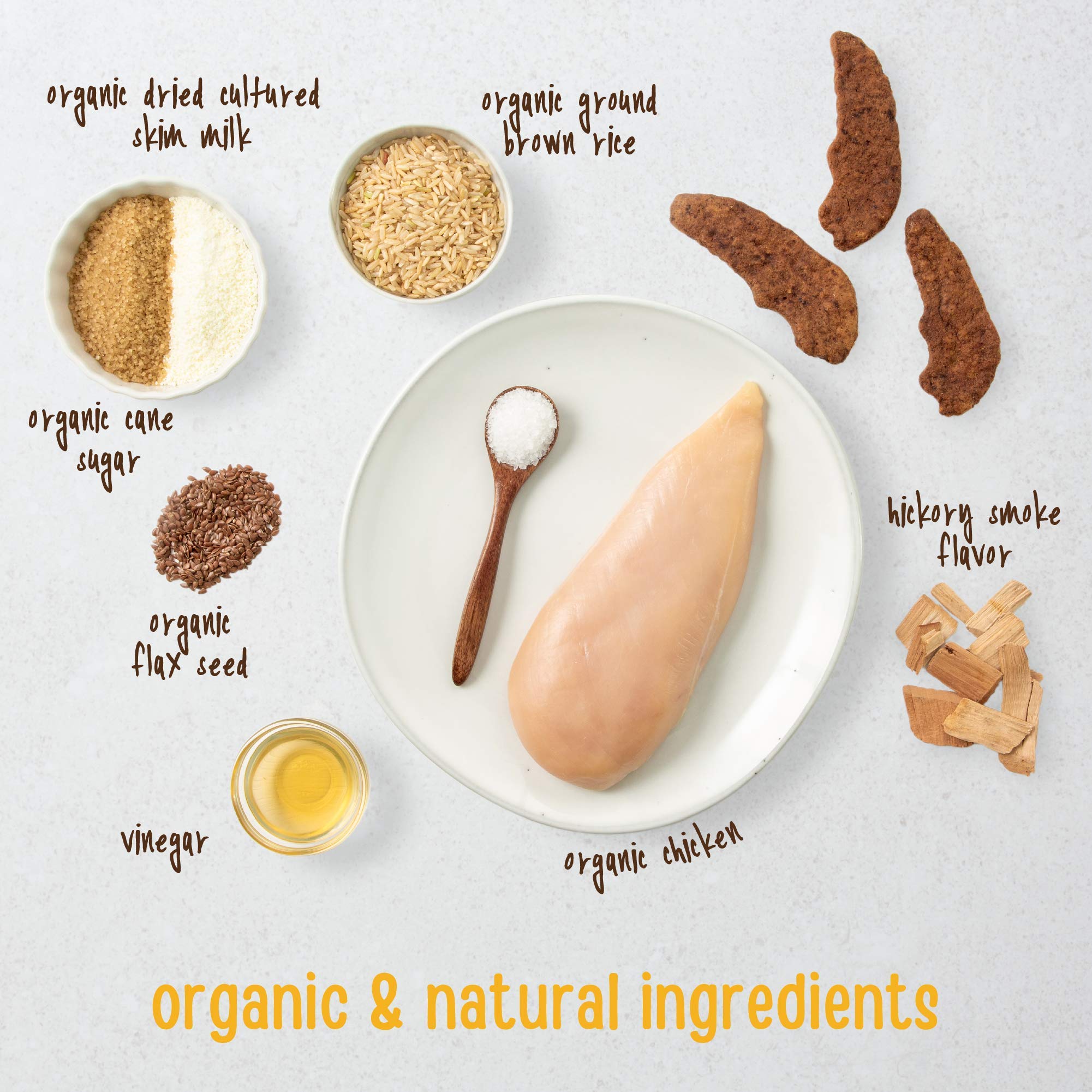 USDA Organic Chicken Jerky for Dogs - All Natural, Human Grade Dog Treats, 16 oz - Healthy Training Rewards & Travel Snacks for Pets