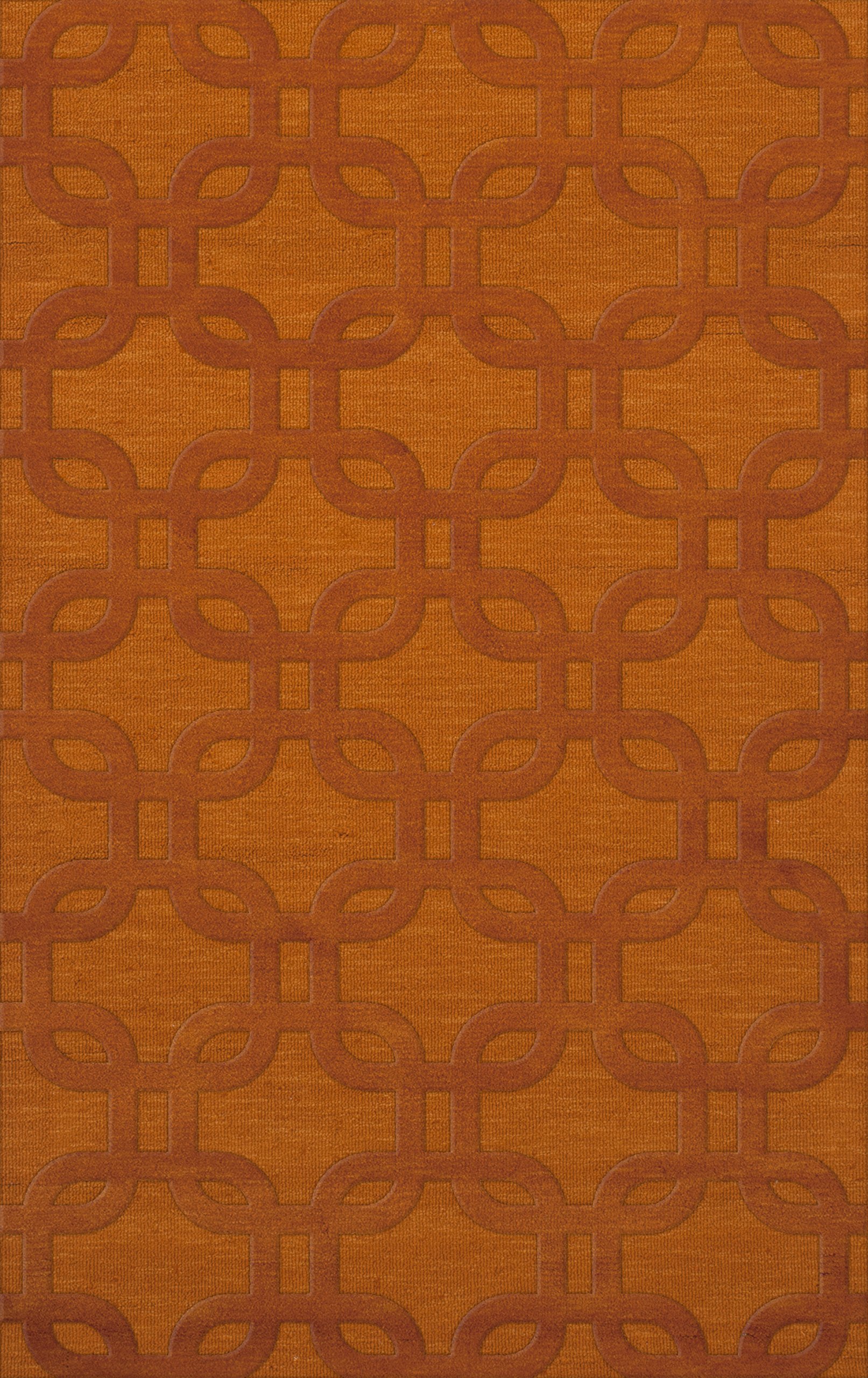 Dalyn Rugs Dover DV7 4' x 6' Orange Area Rug - Soft & Durable for Living Room, Bedroom, or Office Decor