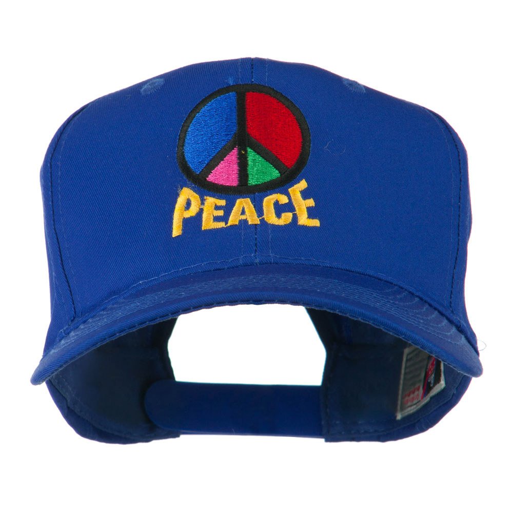 Peace Symbol Embroidered Baseball Cap - Stylish Cotton Adjustable Hat for Men & Women - Perfect for Outdoor Activities, Concerts & Casual Wear