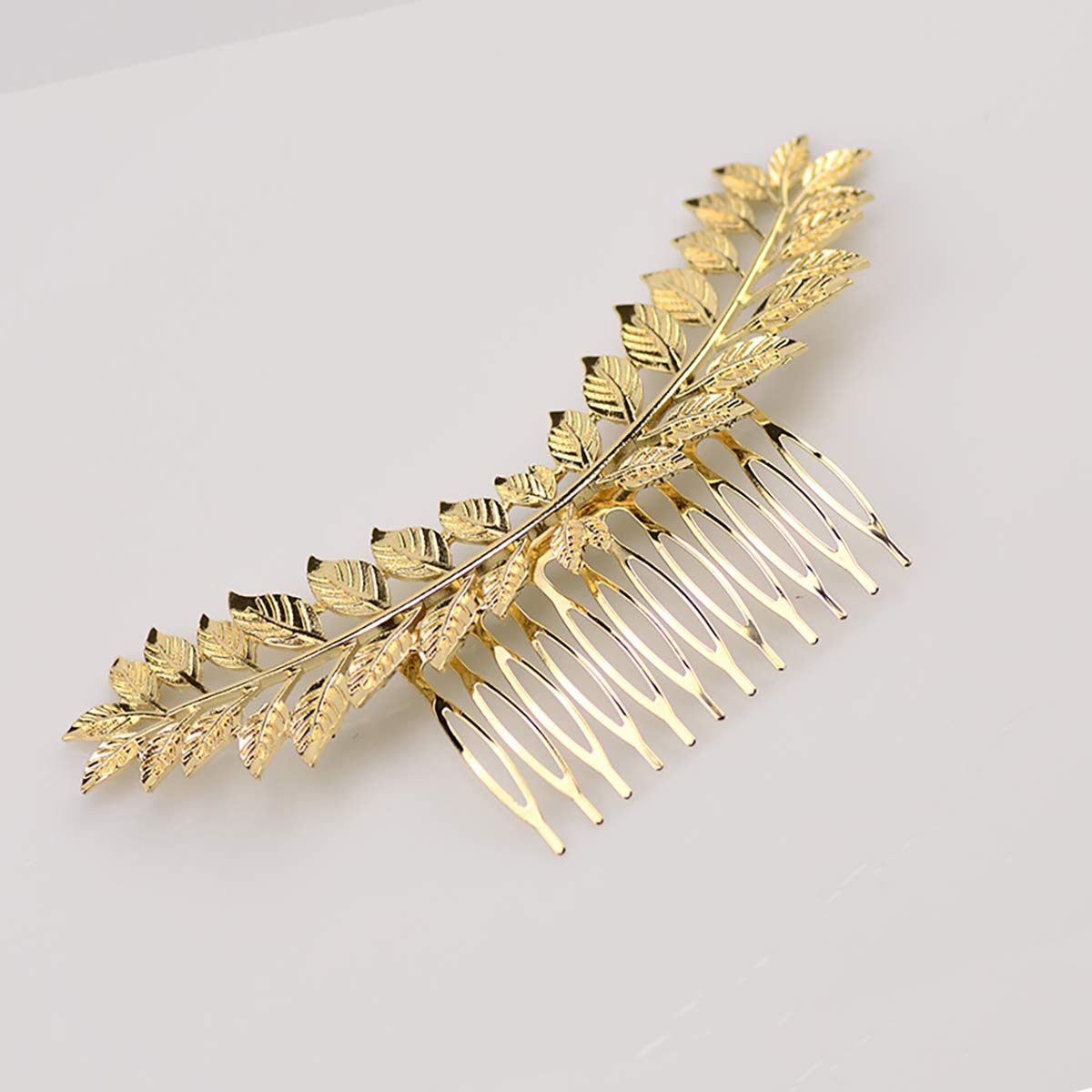 Elegant Gold Leaf Hair Comb for Brides & Bridesmaids - Wedding Hair Accessories with Combs - Perfect for Weddings, Prom & Special Occasions
