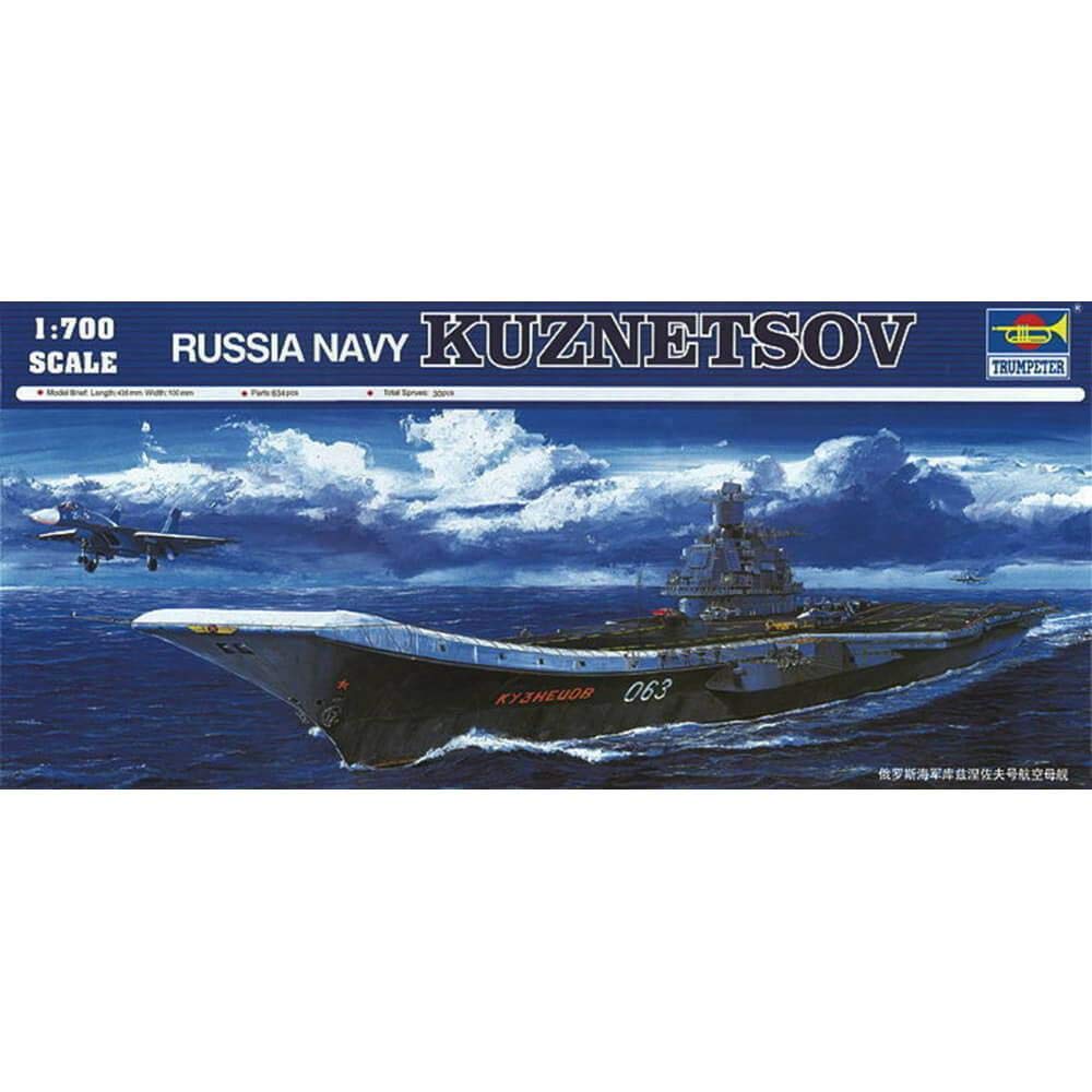 Trumpeter 1/350 Scale Russian Navy Admiral Kuznetsov Aircraft Carrier Model Building Kit - Perfect for Collectors, Military Enthusiasts & Model Hobbyists (Great for Display, Gifts & DIY Projects)