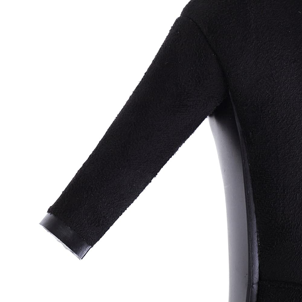 SheSole Women's Winter Black Faux Suede Thigh High Heel Boots - Sexy Long Boots for Women, Fashionable Winter Boots with Block Heel, Perfect for Party, Date Night and Cold Weather Outfits