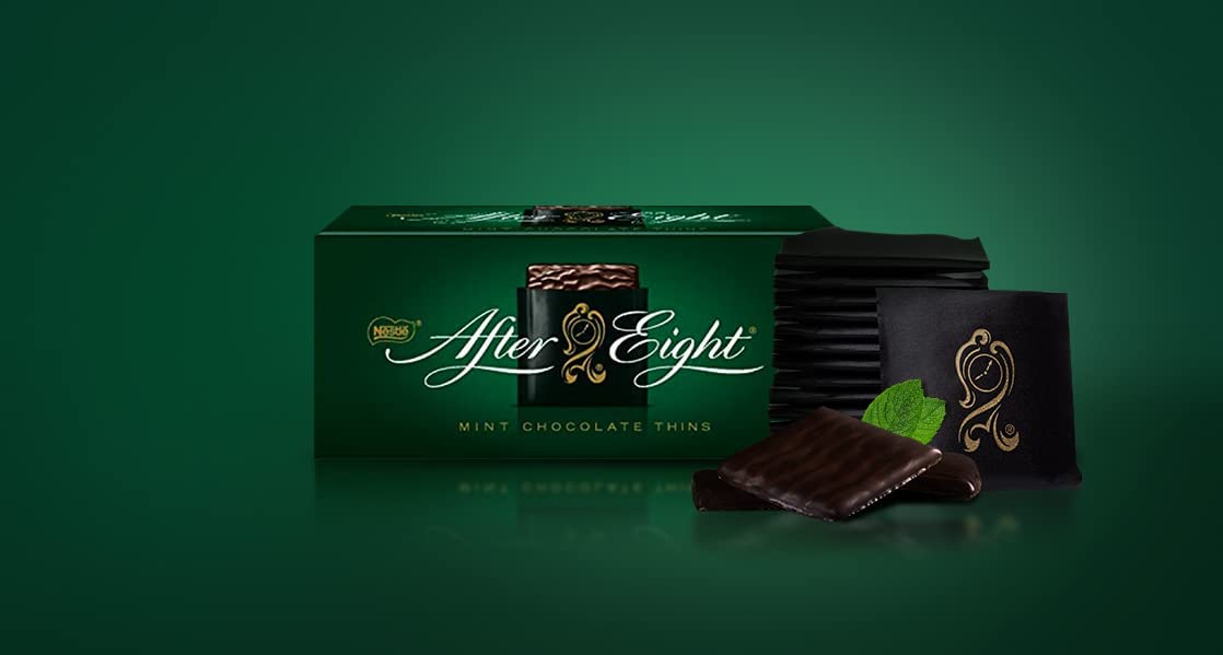 Nestle After Eight Mint Chocolate Thins - 7.05 oz (Pack of 6) | Delicious Dark Chocolate with Refreshing Mint Filling | Perfect for Dinner Parties, Gifts & Holiday Treats