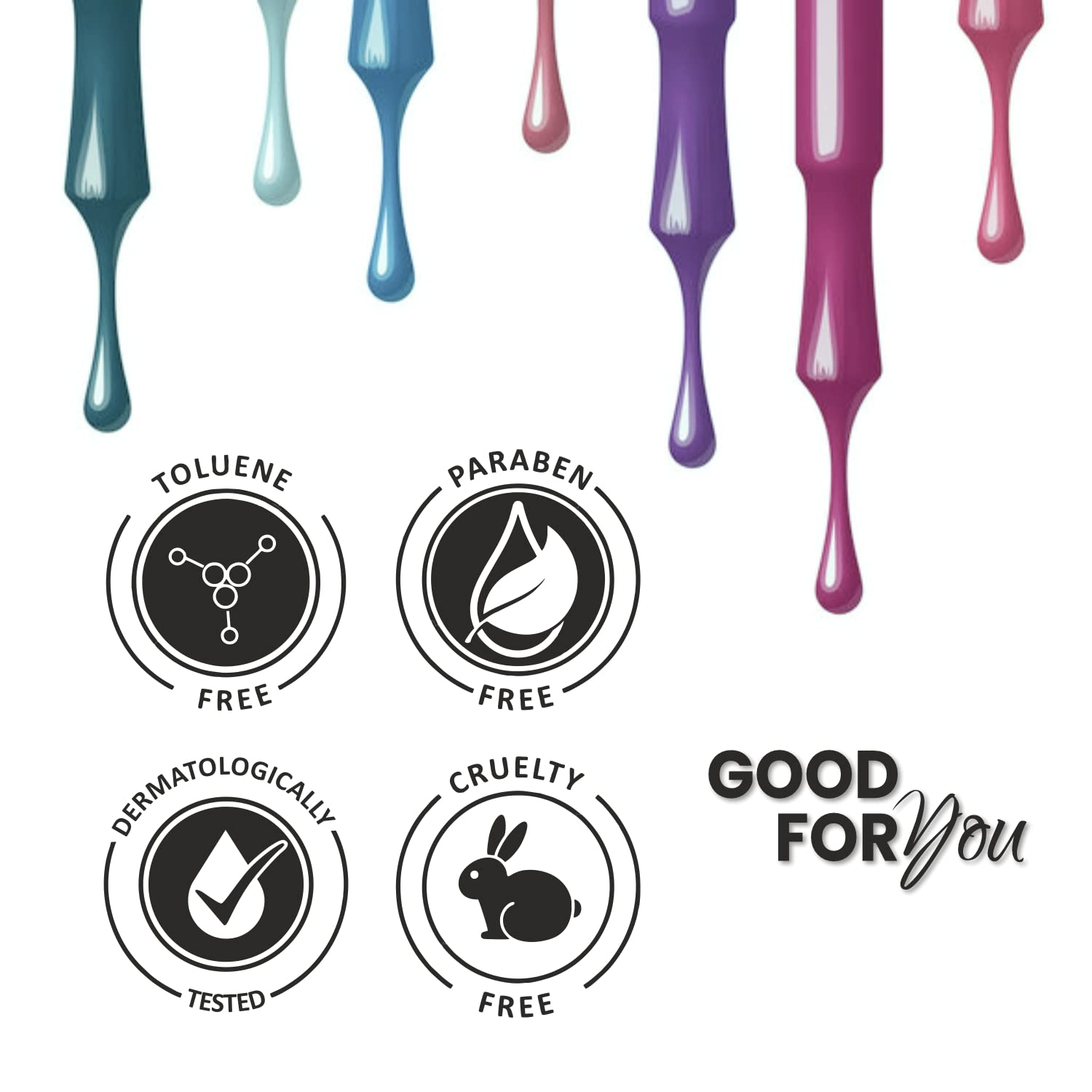 Verymiss Premium Nail Polish Set - 9.5ml Long Lasting Gel Nail Varnish with High Gloss Finish (Sacramento Collection) - Perfect for Manicures, Pedicures, and Nail Art Designs