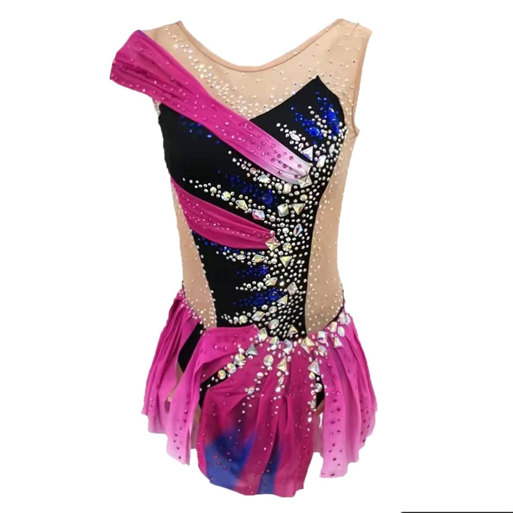 LIUHUO Rhythmic Gymnastics Leotards for Girls & Women - Professional Dance Costume for Competition & Performance | Perfect for Ballet, Gymnastics, Dance Recitals & Stage Shows