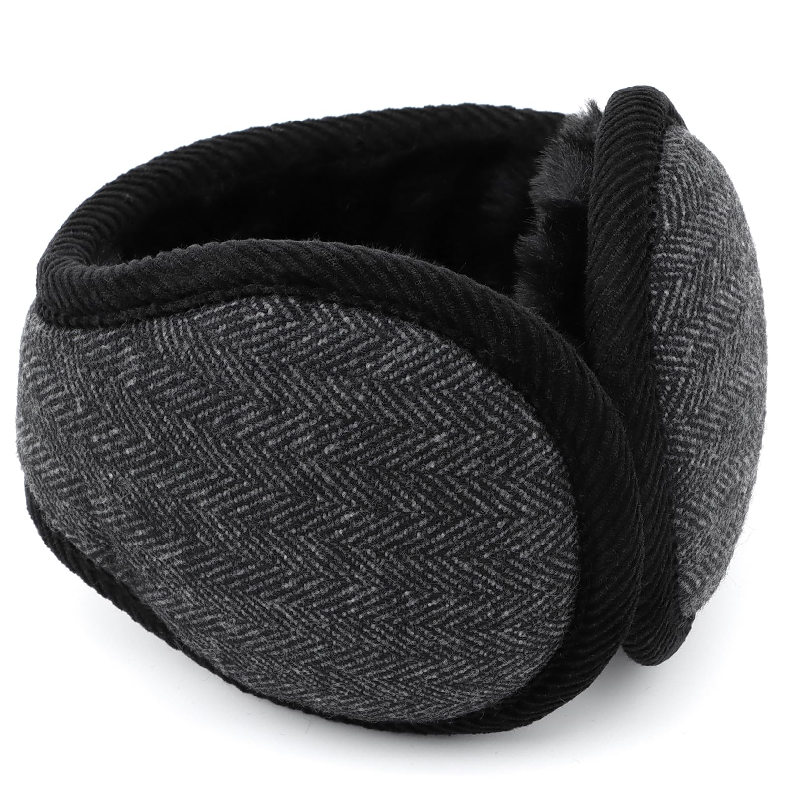 Warm Plush Foldable Ear Muffs for Adults - Lightweight Winter Ear Protection for Men & Women - Perfect for Outdoor Activities, Commuting, and Cold Weather Sports