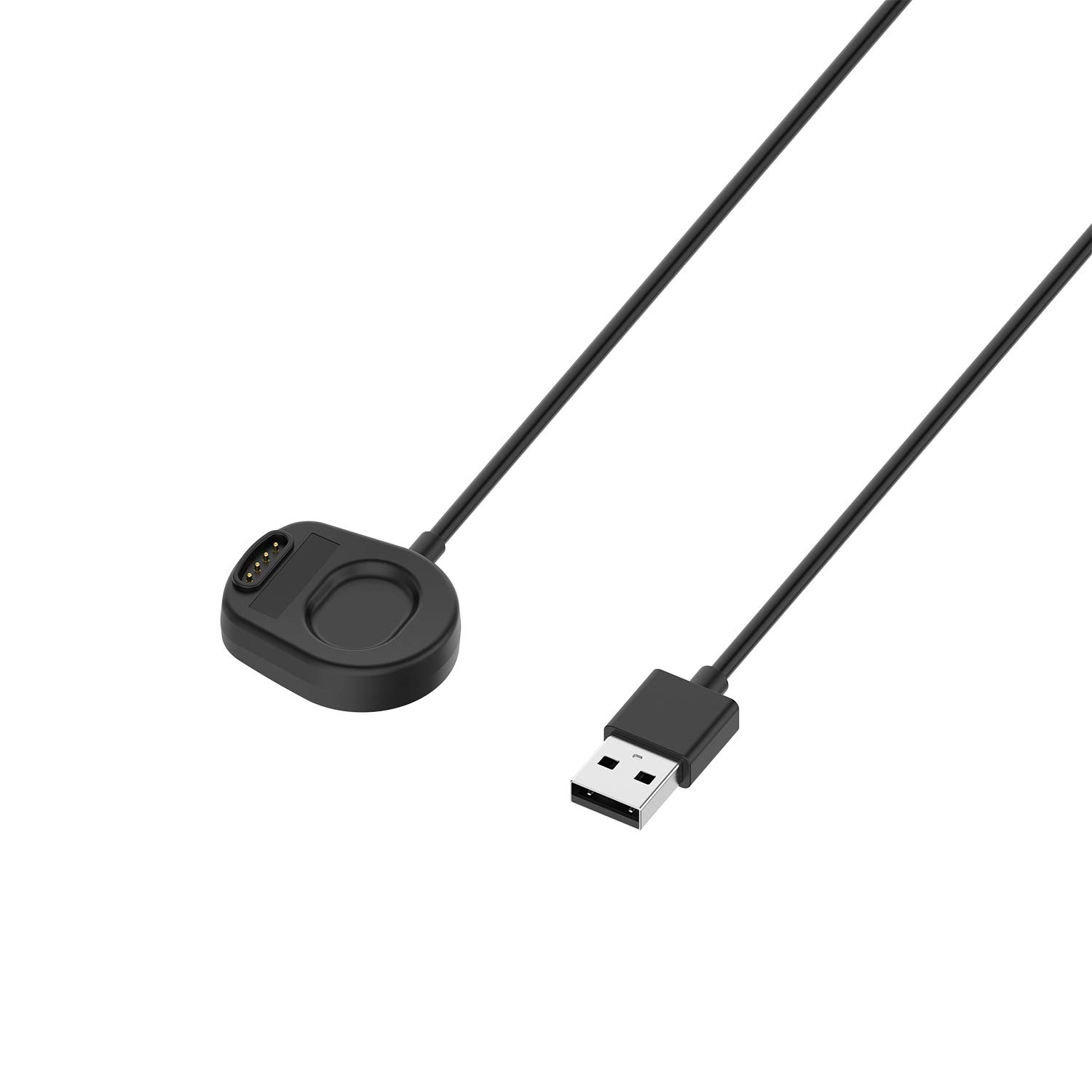 Suunto 7 Magnetic Charger Dock Replacement - 3.3FT USB Charging Cable (2 Pack Black) | Compatible with Suunto 7 Smartwatch | Perfect for Travel, Sports & Daily Use