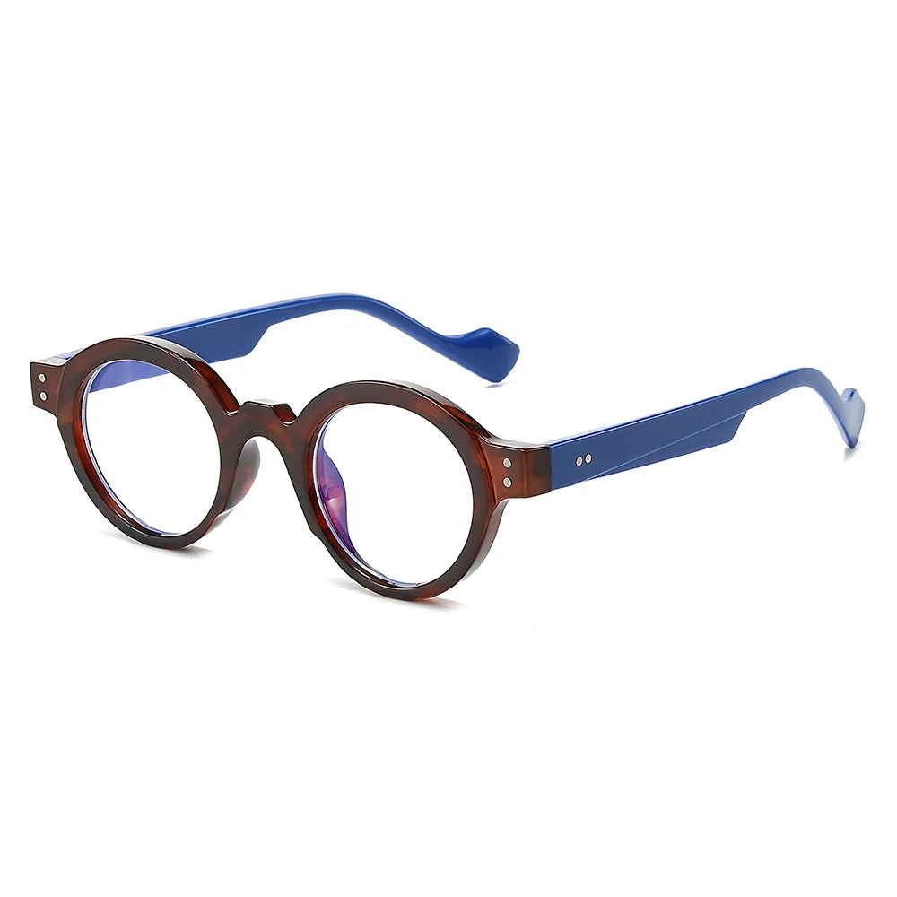 CCspace Unisex Full Rim Round Polycarbonate Reading Glasses R57194 - Stylish & Durable for Reading, Computer Work & Daily Use
