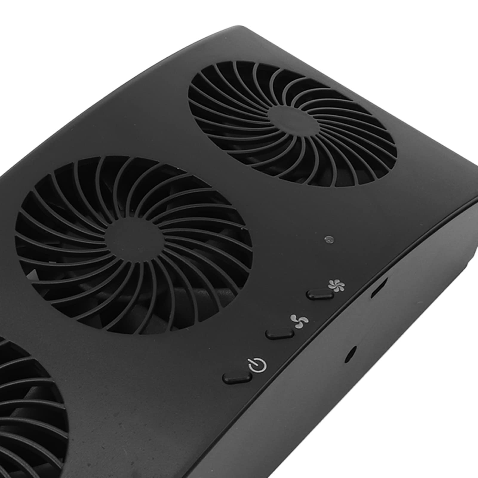 USB Powered Car Exhaust Fan - 3 Speed Auto Front/Rear Window Ventilator with Air Purifying Function | Energy Saving Vehicle Radiator Vent Cooler for Sedans, SUVs & Trucks | Perfect for Summer Cooling & Interior Air Circulation (Black)