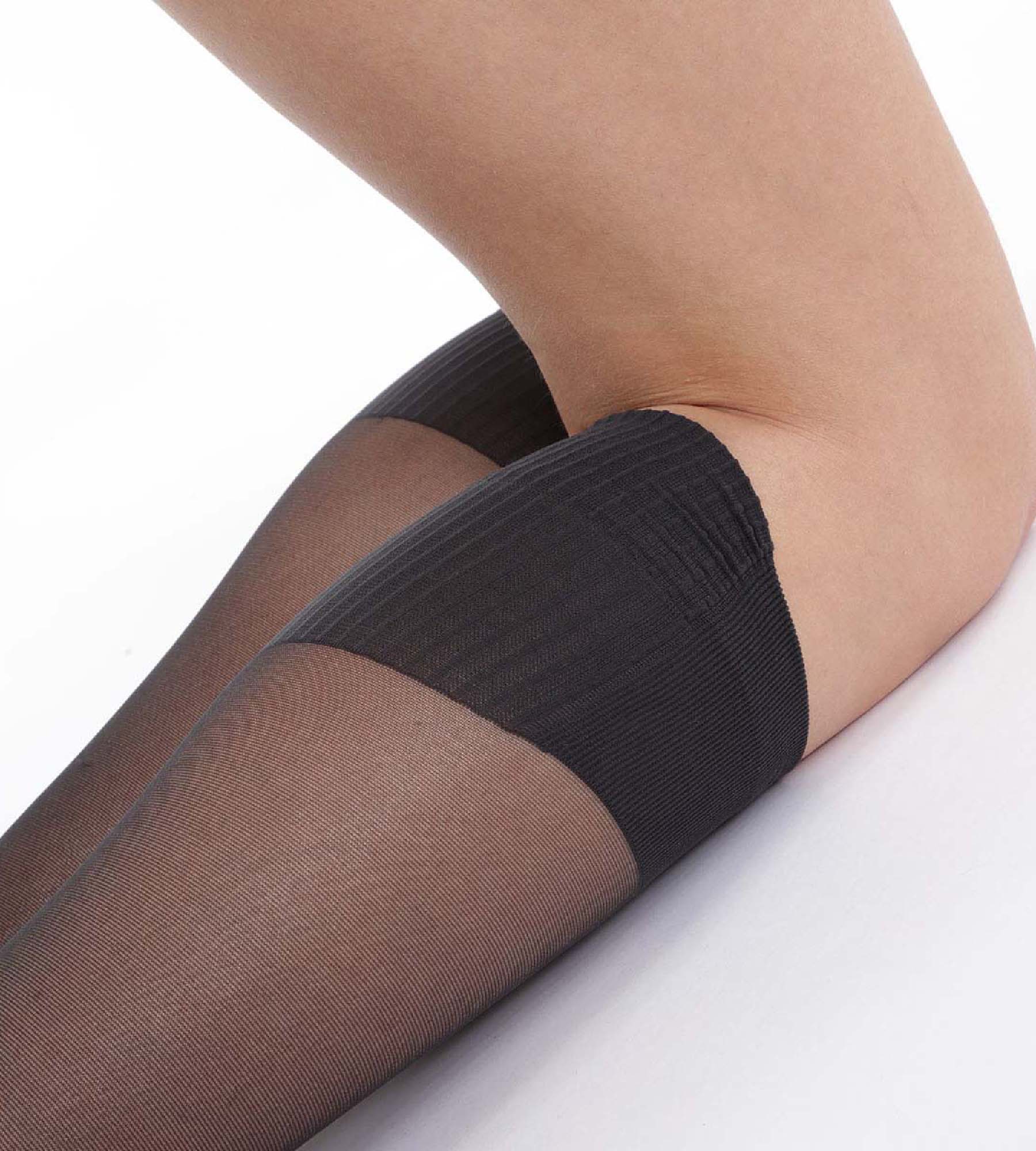 AbsoluteFlex 2-Pack Sheer Black 20D Tights - Ultra Comfortable & Breathable for Everyday Wear, Workouts & Formal Occasions