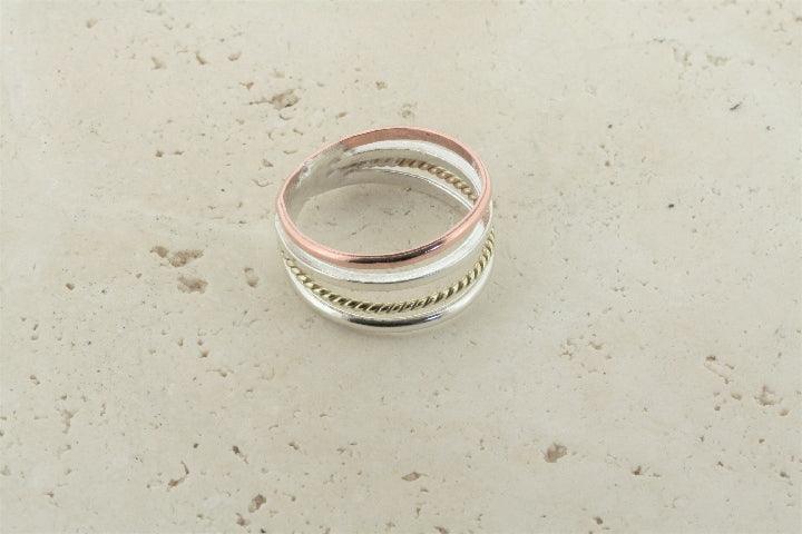 Stylish Copper, Silver & Brass Rings for Women & Men - Elegant Stackable Jewelry for Everyday Wear, Wedding & Gift Giving