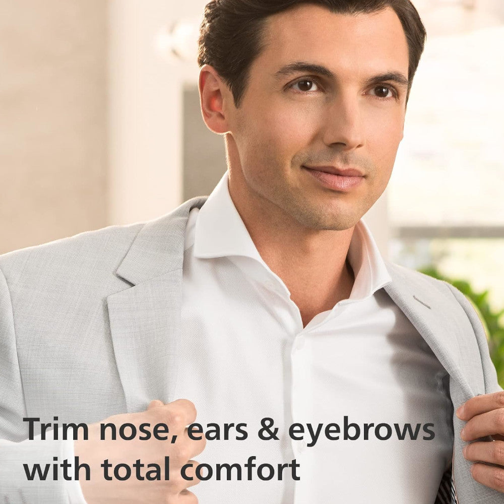 PHILIPS NT3650/26 Nose Trimmer Series 3000 with Protective Guard System - Painless Nose Hair Trimmer for Men & Women - Perfect for Travel & Grooming