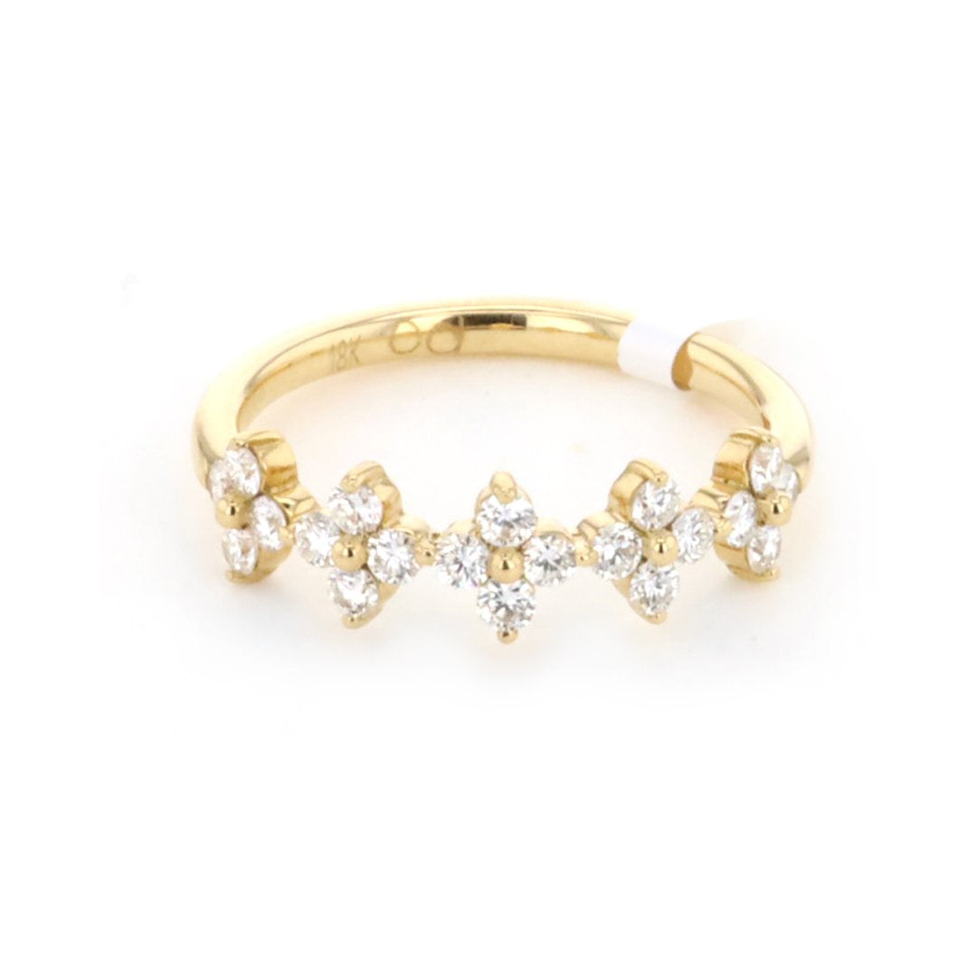 0.53 Carat Diamond Band Ring for Women - Elegant Stackable Wedding & Anniversary Jewelry Gift - Perfect for Everyday Wear & Special Occasions