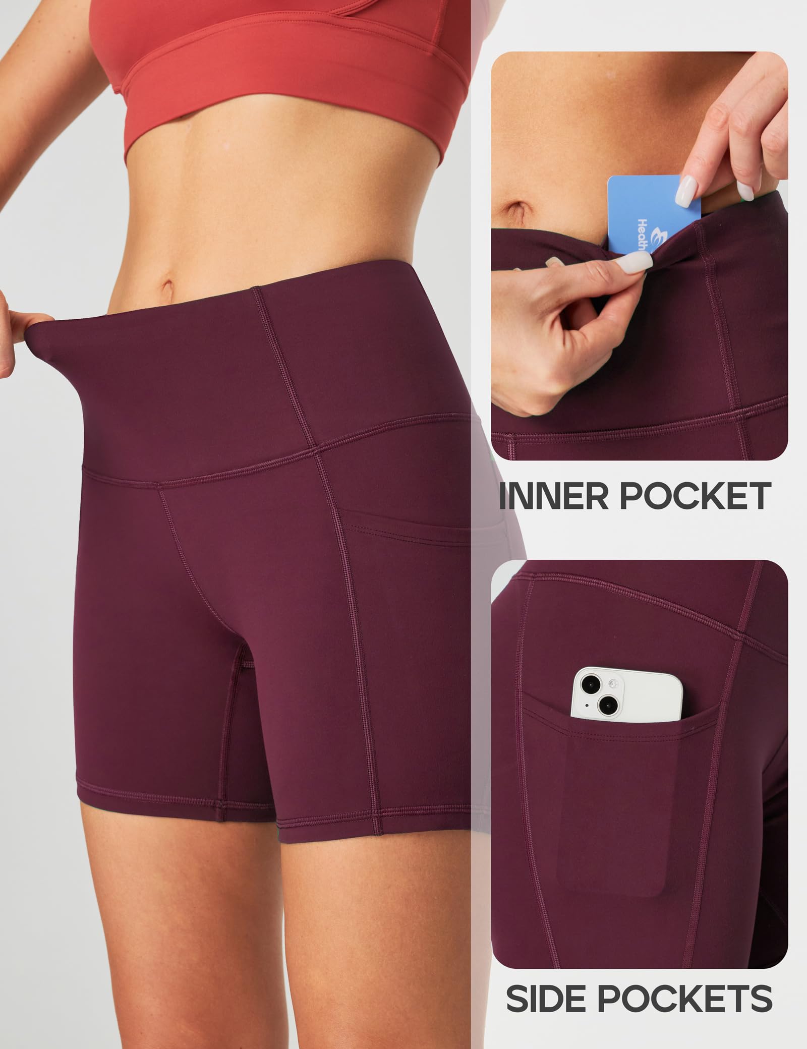 Heathyoga Women's High Waisted 5