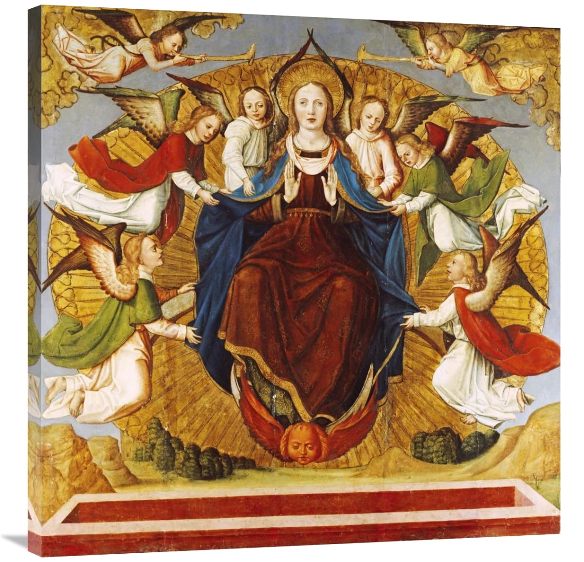 36 Inch The Assumption of The Virgin Art Print - School of Avignon | Religious Wall Decor for Home, Church & Office | Perfect for Renaissance Art Lovers & Sacred Spaces