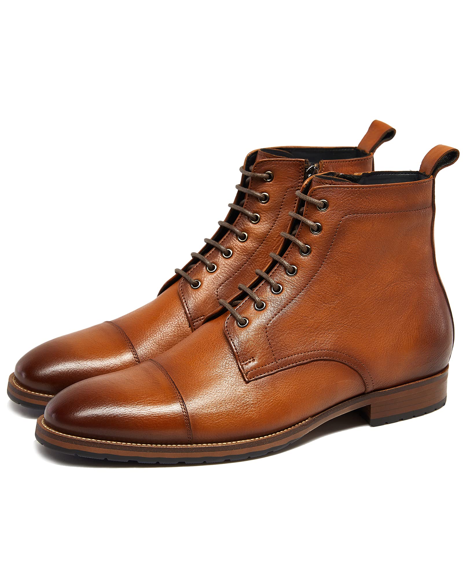Men's Genuine Leather Chukka Boots - Comfortable Casual & Dress Boots for Everyday Wear, Office, and Outdoor Activities