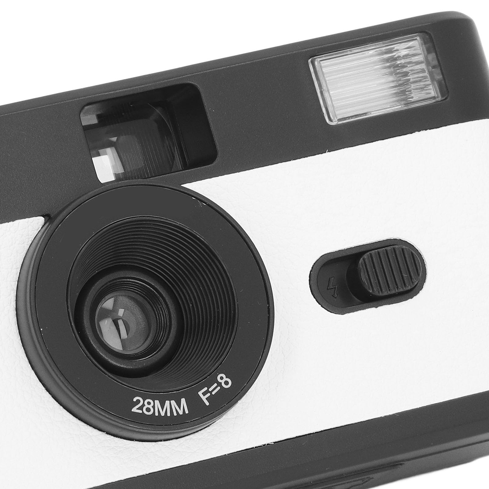 35MM Film Camera - Vintage Lightweight Analog Camera with Built-in Flash, 28MM F8 Lens & 1/120s Shutter Speed | Perfect for Photography Enthusiasts & Analog Hobbyists | Great for Travel, Street Photography & Retro Style Shooting (Black and White)