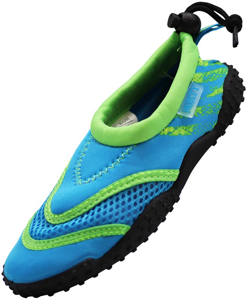 NORTY Wave Aqua Sock Water Shoes for Kids - Quick-Dry Swim & Beach Shoes with Non-Slip Sole - Perfect for Swimming, Surfing, and Outdoor Water Activities