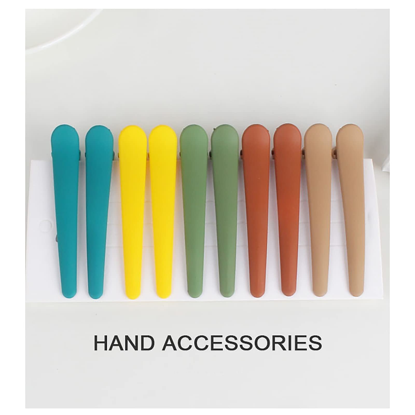 10 Pcs Long Hair Clips - Colorful Non-Slip Duckbill Hairpins for Women, Hair Styling Barrettes Set - Perfect for Updos, Ponytails & Everyday Hairstyles
