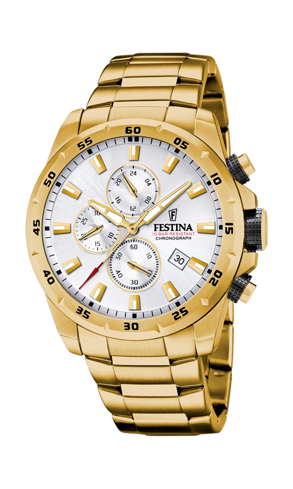 Festina Men's Chronograph Sport Watch F20541/1 - Quartz Analog Wristwatch with Date Display - Perfect for Running, Gym & Outdoor Activities