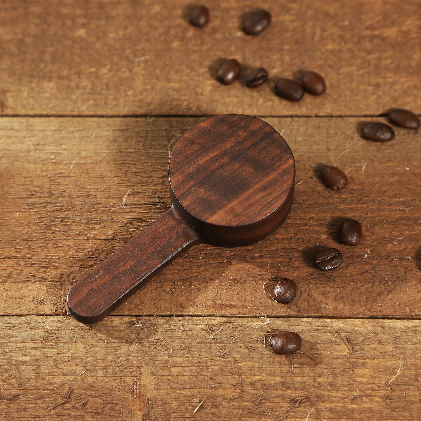 Long Wooden Scoop for Canisters - Measuring Spoon for Coffee Beans, Ground Coffee, Protein Powder, Spices, Tea & Bath Salts | Perfect for Kitchen, Coffee Bar & DIY Projects