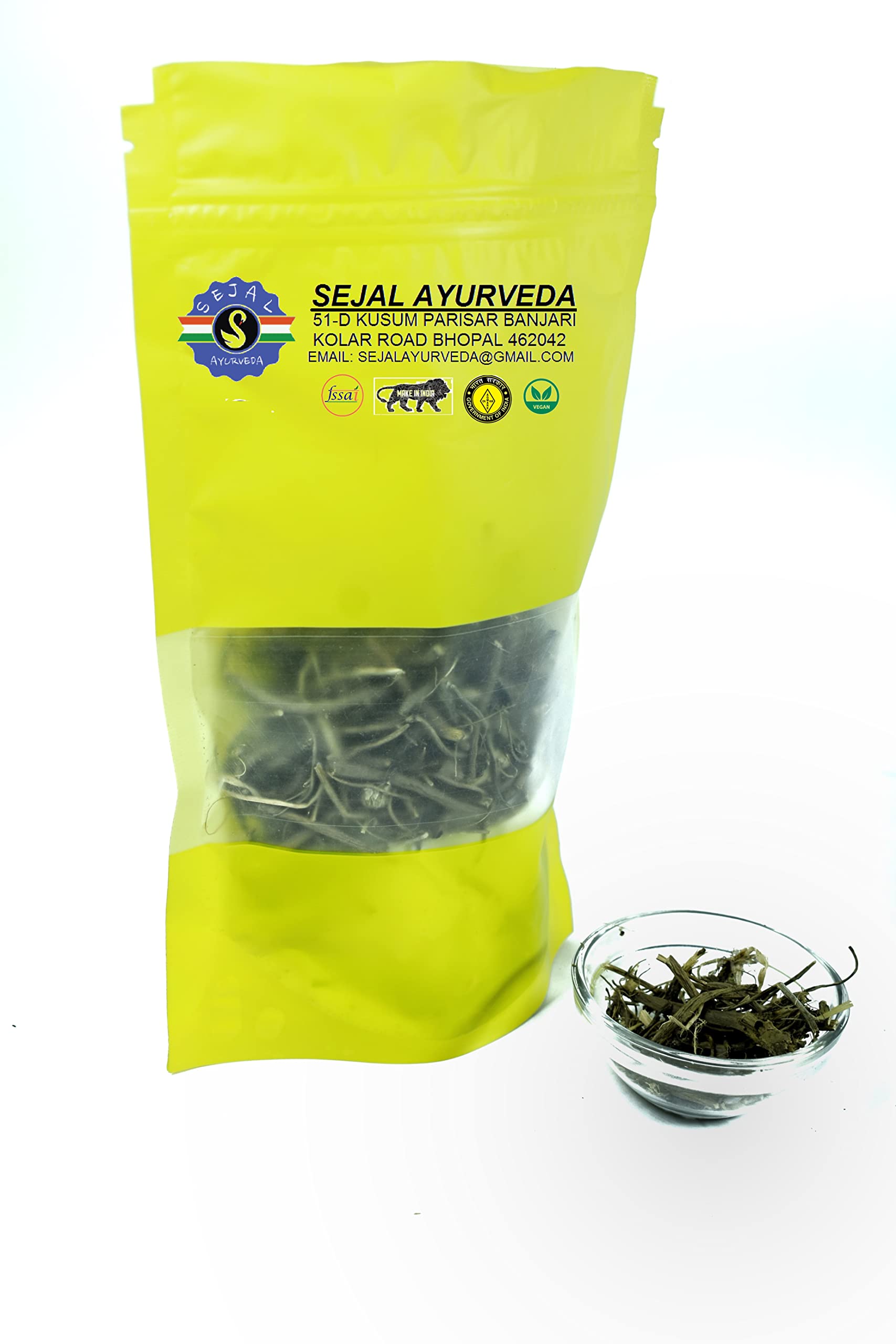 SEJAL AYURVEDA Organic Akarkara Roots (250g) | Pure Akarkhara Herbal Supplement for Energy & Vitality | Natural Ayurvedic Remedy for Men's Health & Wellness