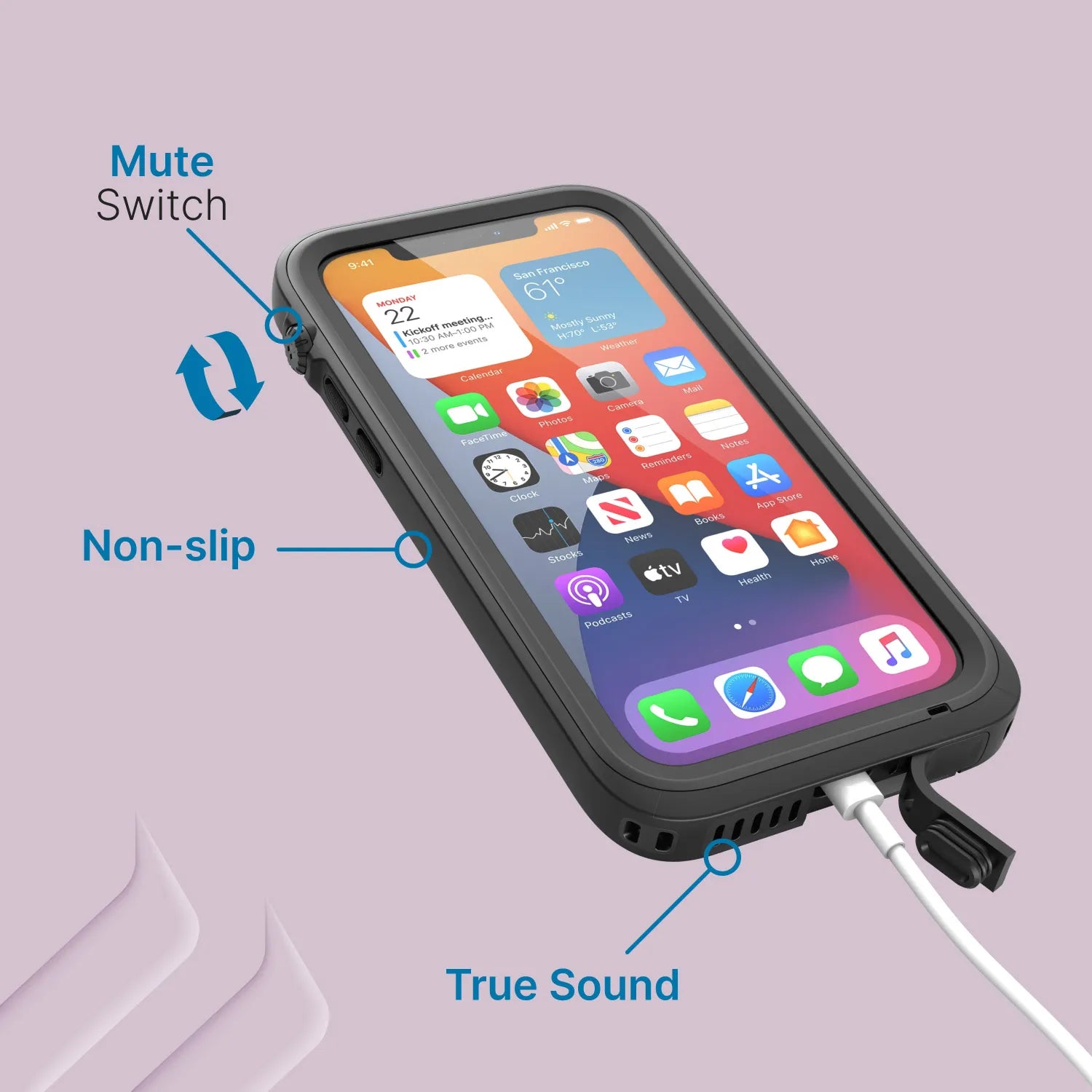 iPhone 12 Pro Waterproof Case - Shockproof, Dustproof & Full-Body Protection for Swimming, Diving & Outdoor Activities
