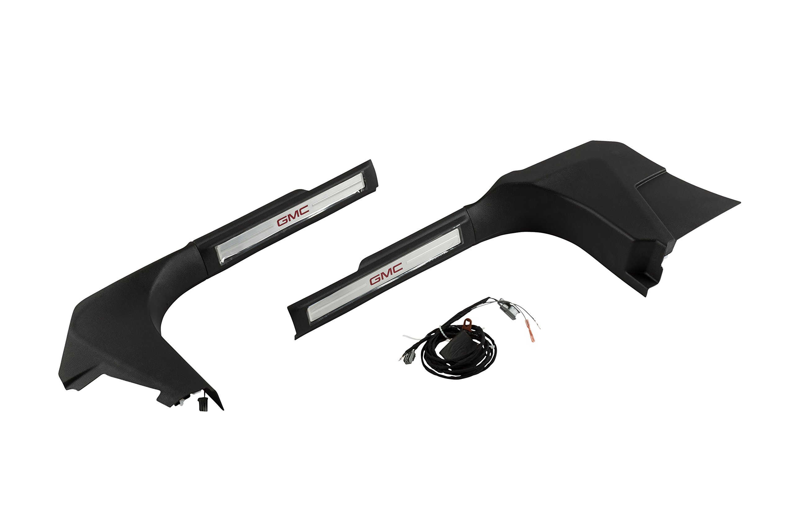 ACDelco GM Accessories 23169368 Illuminated Front Door Sill Plates - Stainless Steel with GMC Logo - Upgrade Your Truck or SUV Interior Lighting