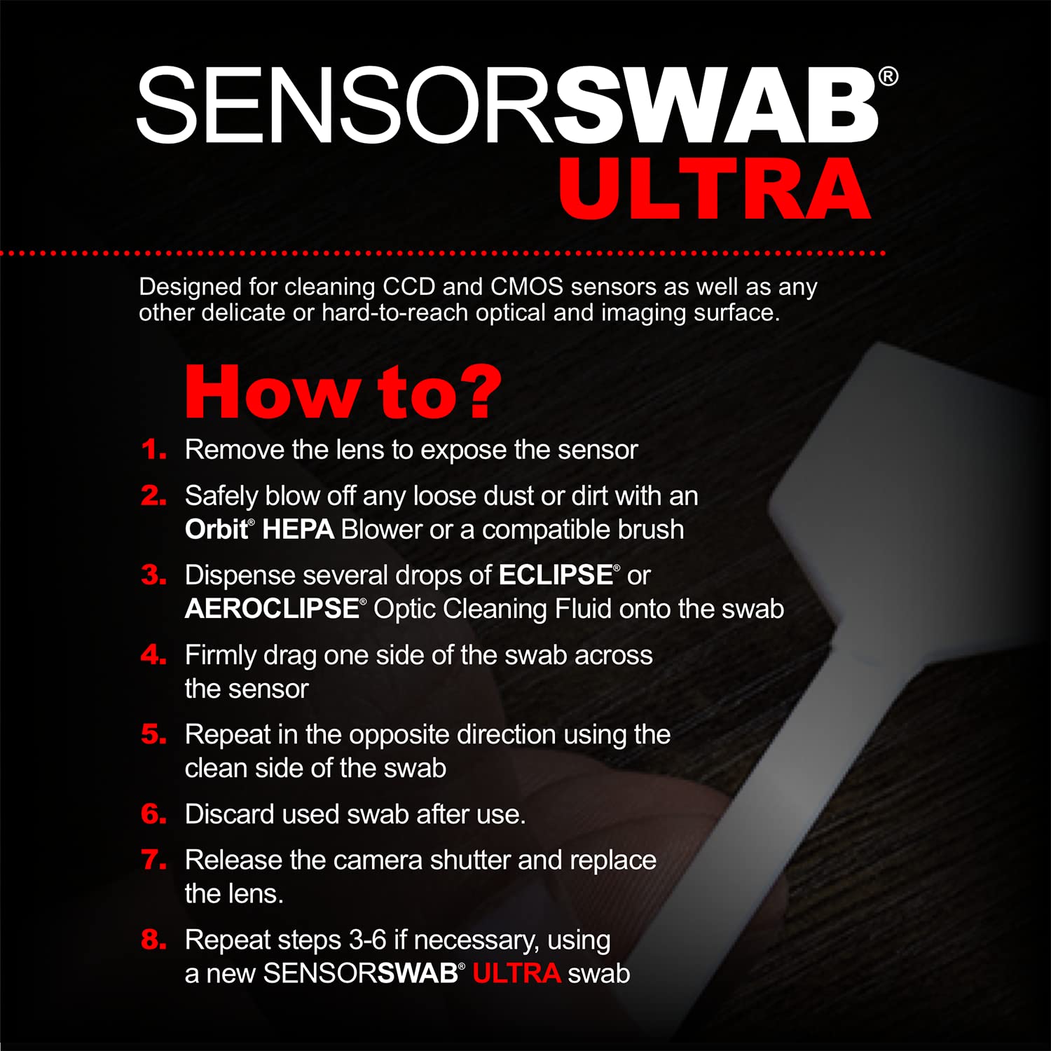 **17mm APS-C Sensor Cleaning Kit - 12 Swabs with Dropper Tip (59ml/2oz) for DSLR & Mirrorless Cameras - Perfect for Eclipse Sensor Cleaning & Dust Removal**    *(Ideal for Professional Photographers & Camera Maintenance at Home or Studio)*