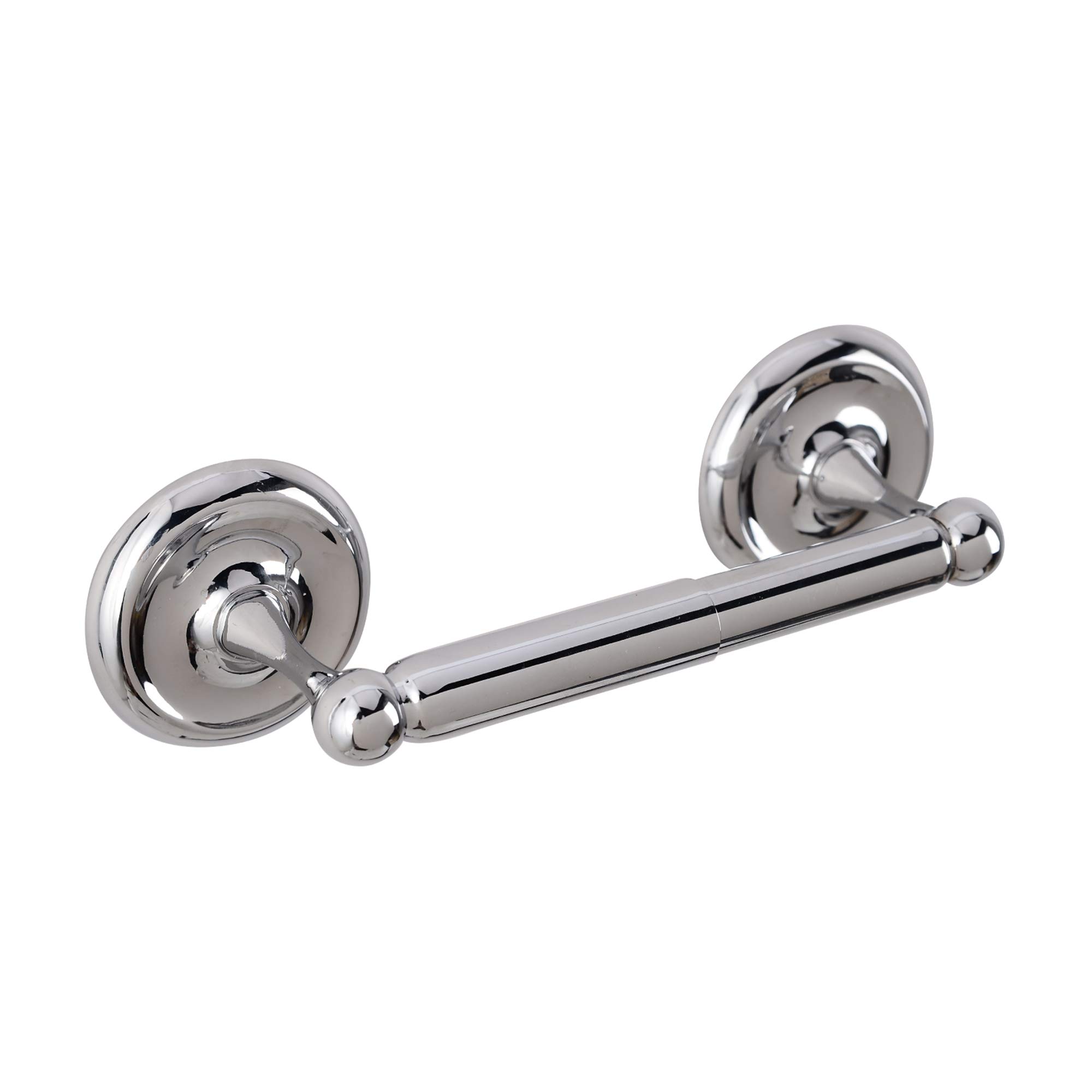 AA Warehousing 105302-10 Chrome Toilet Paper Holder - Modern Bathroom Tissue Roll Stand for Fall River & Home Use - Durable & Stylish Wall Mount or Freestanding Design