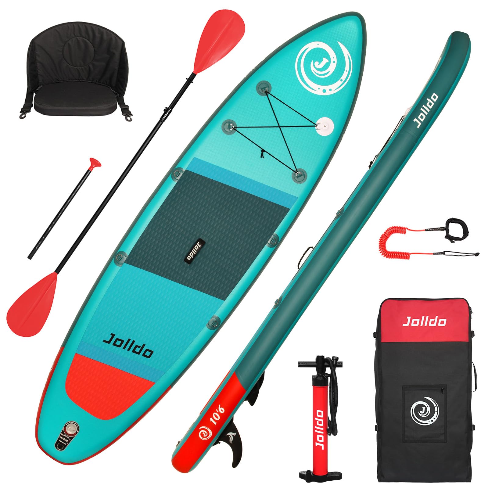 Premium Inflatable Stand Up Paddle Board SUP Kit for Adults - Includes Adjustable Paddle, Backpack & Pump | Perfect for Yoga, Fishing & Ocean Adventures