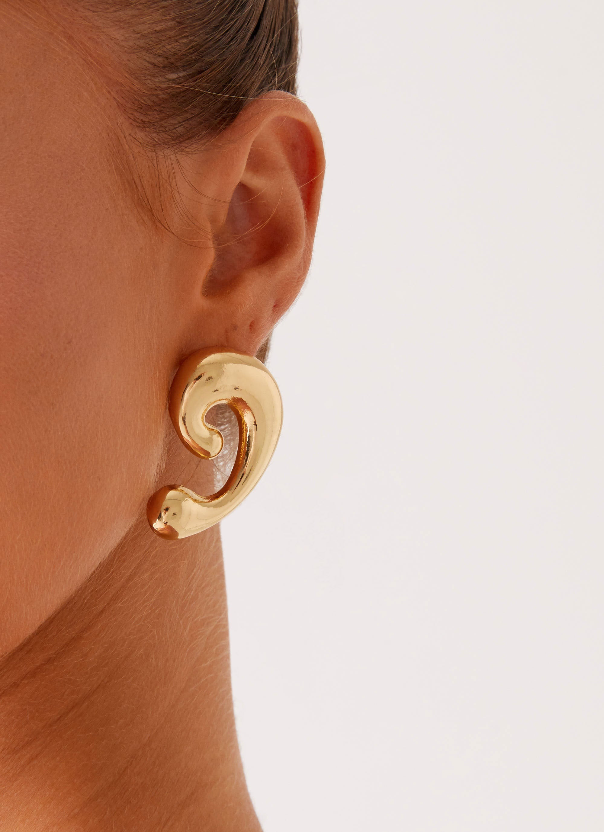 Elegant Abram Gold Earrings for Women - Dainty & Stylish Jewelry Gift for Everyday Wear & Special Occasions
