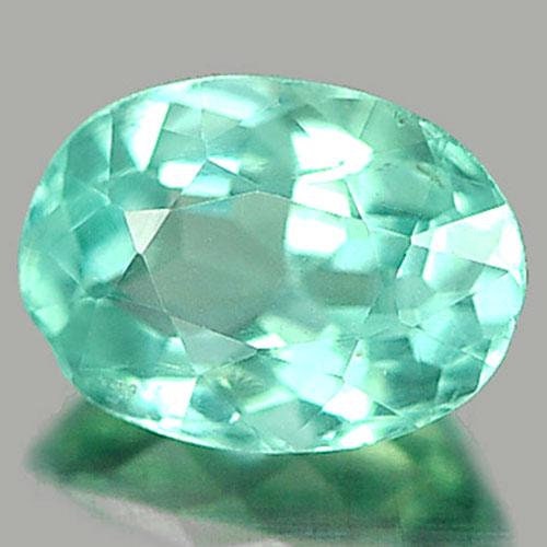 0.88ct Oval Natural Paraiba Color Apatite Gemstone - Unheated, Earth Mined, VVS Clarity - Perfect for Jewelry Making, Engagement Rings & Unique Collector's Pieces