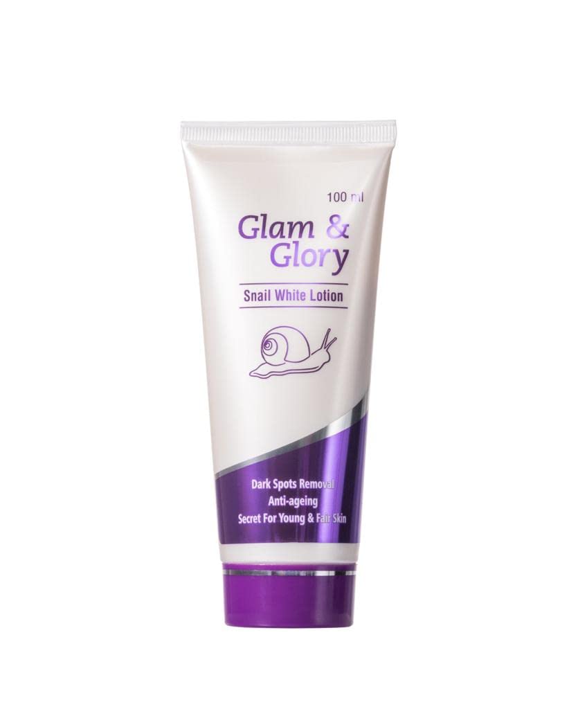 Glam & Glory Snail White Lotion - Dark Spot Corrector & Anti-Aging Face Cream for Bright, Fair Skin (2-Pack) | Daily Moisturizer for Glowing Complexion & Evening Skin Tone