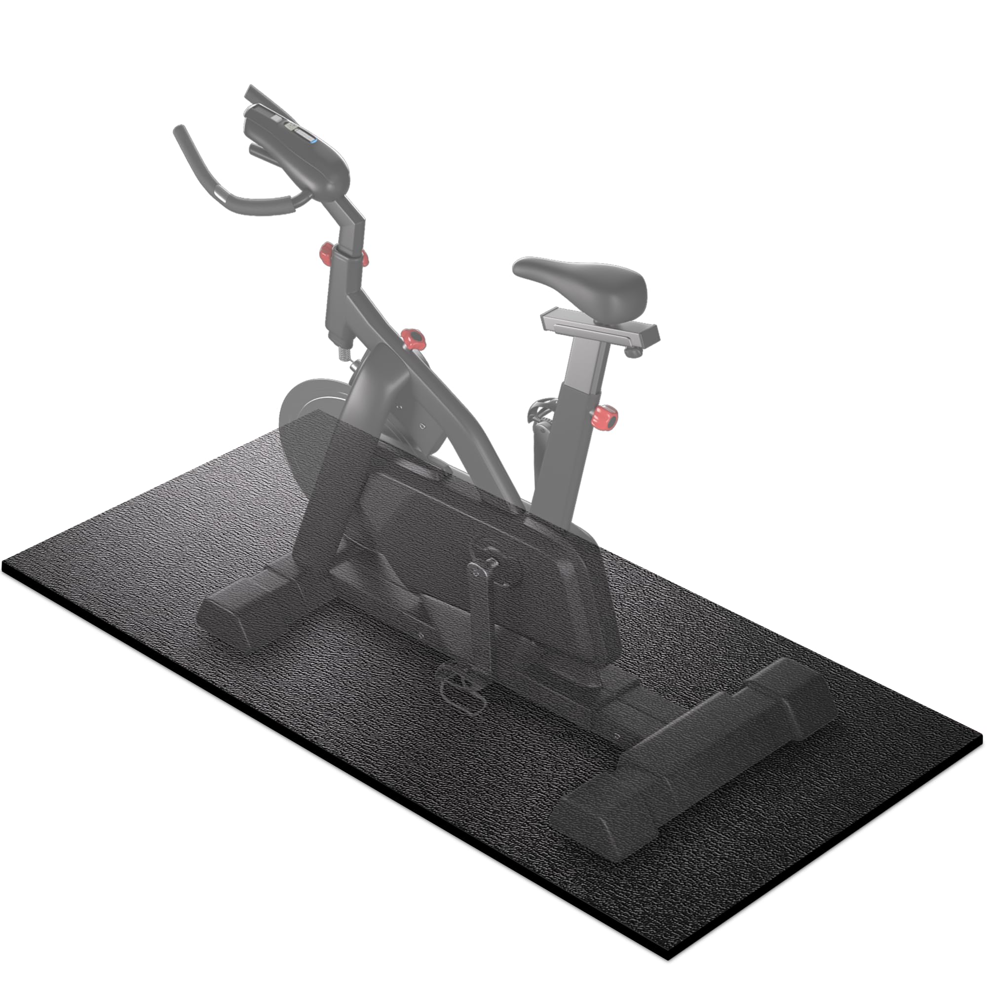 Premium Treadmill Mat for Hardwood Floors & Carpets - 7'x3'/6'x3'/6'x2.5'/5.6'x2'/4'x2' Size Options, 6mm Thick Gym Floor Protection Mat - Compatible with Peloton Bike, Spin Bike, Elliptical & Exercise Equipment - Perfect for Home Gym, Cardio Workouts & Equipment Protection