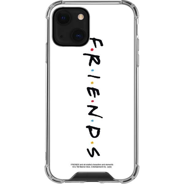 Officially Licensed Warner Bros Friends Clear Phone Case for iPhone 13 Mini - Slim Protective Cover with TV Show Design - Perfect for Fans, Daily Use & Gift Giving